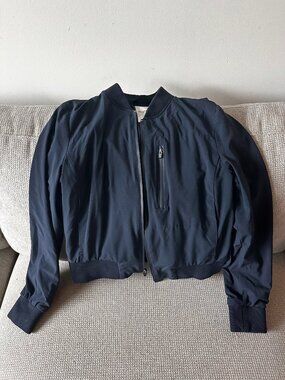 Banana Republic (BR Standard) Navy Bomber Jacket (Size XS)